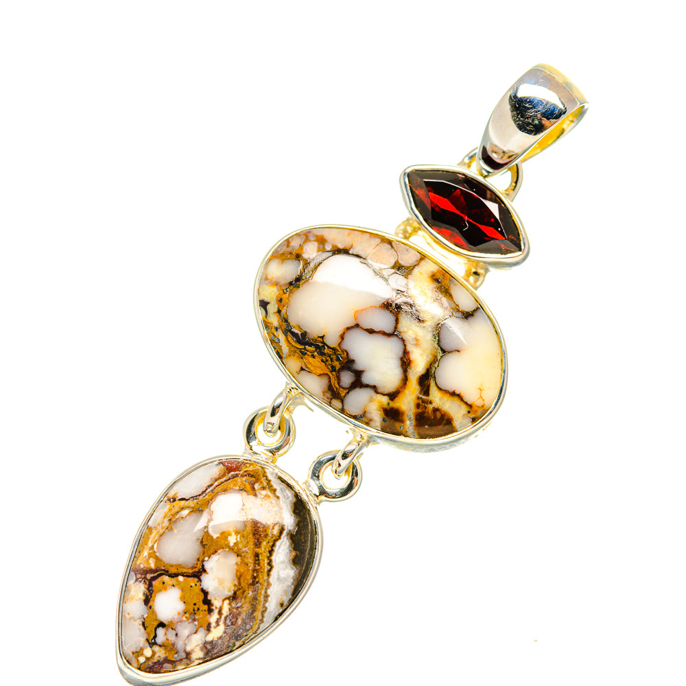 Peanut Wood Jasper Pendants handcrafted by Anasilvercos - PD6629