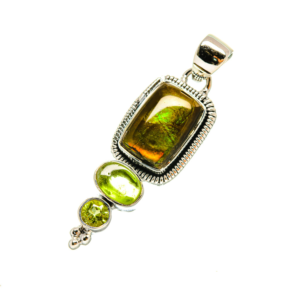Ammolite Pendants handcrafted by Anasilvercos - PD6640