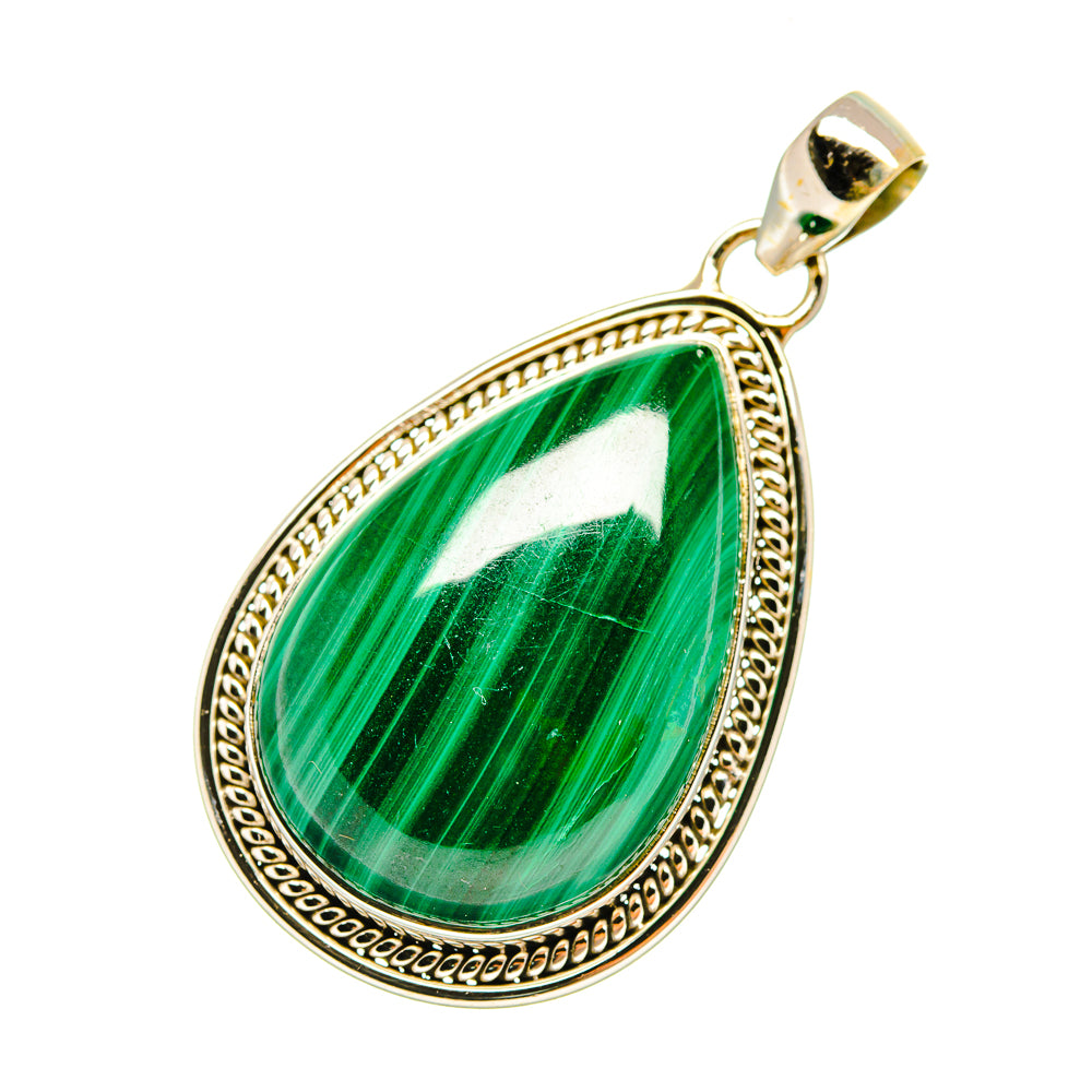 Malachite Pendants handcrafted by Anasilvercos - PD6656