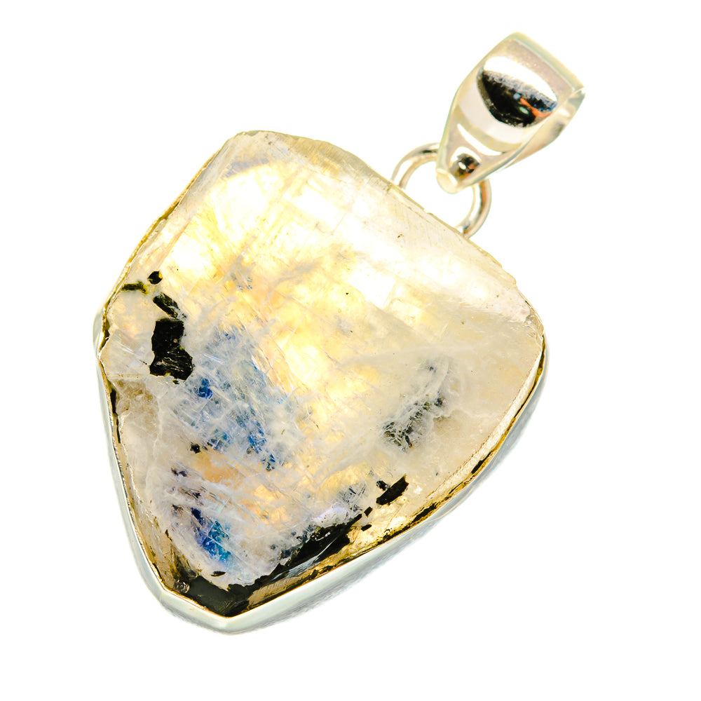 Rainbow Moonstone Pendants handcrafted by Anasilvercos - PD6665