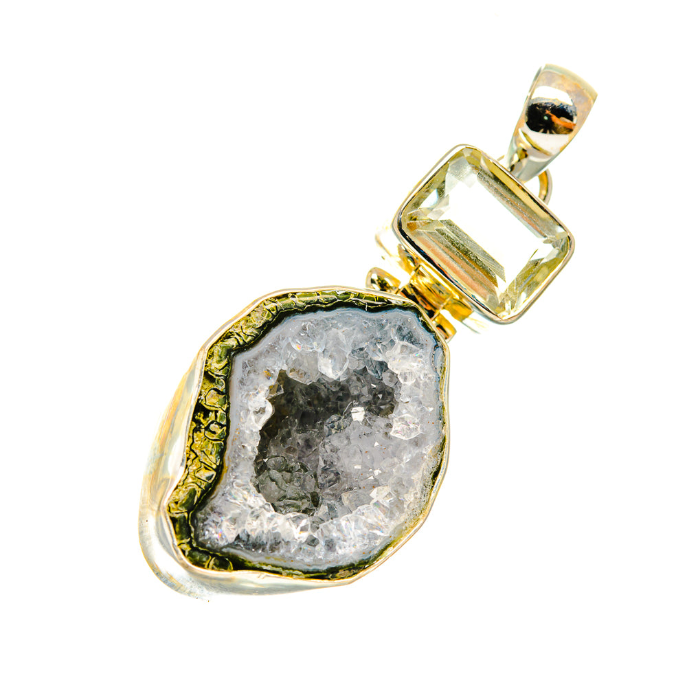 Coconut Geode Druzy Pendants handcrafted by Anasilvercos - PD6671
