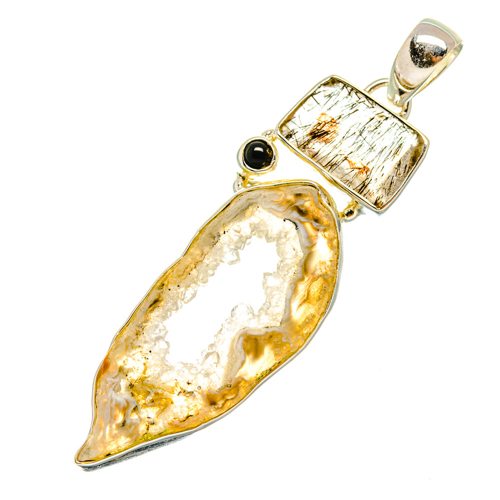 Coconut Geode Druzy Pendants handcrafted by Anasilvercos - PD6689