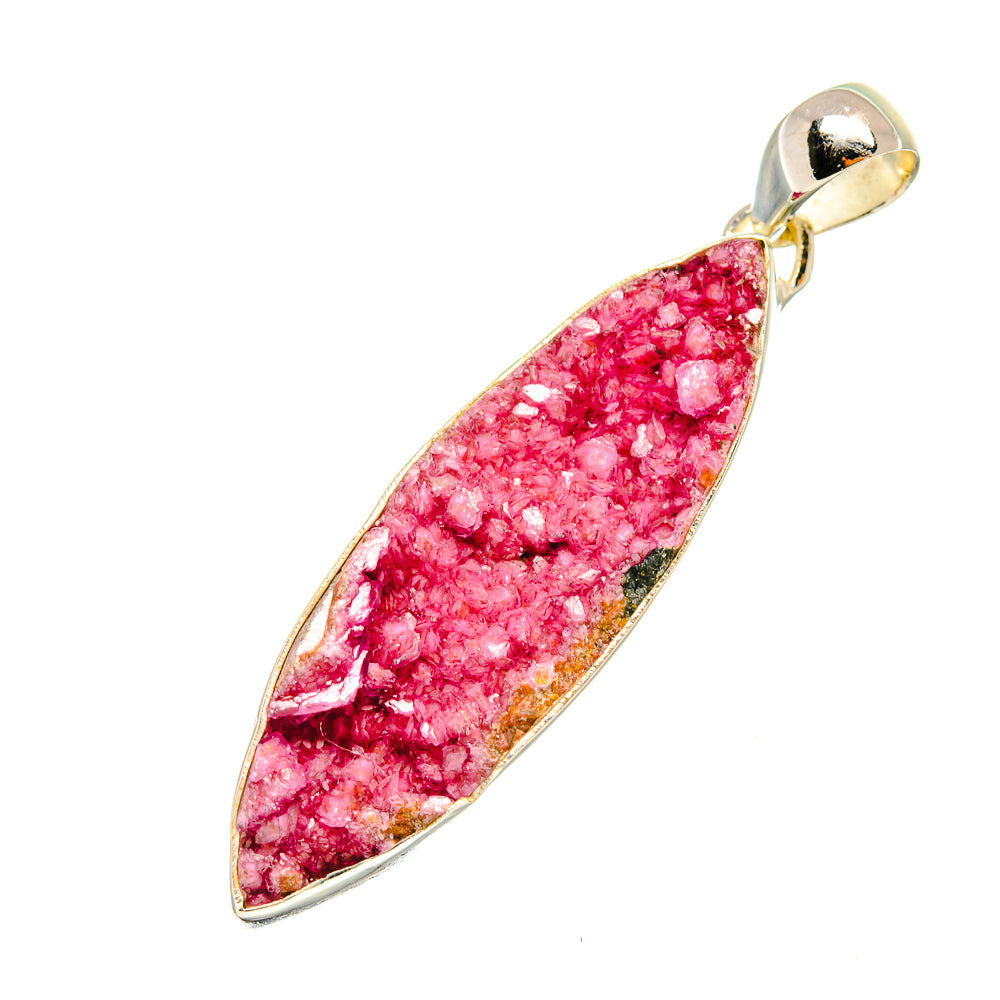 Cobalto Calcite Druzy Pendants handcrafted by Anasilvercos - PD6701