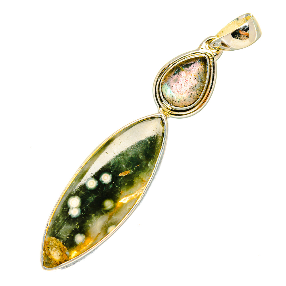 Ocean Jasper Pendants handcrafted by Anasilvercos - PD6718