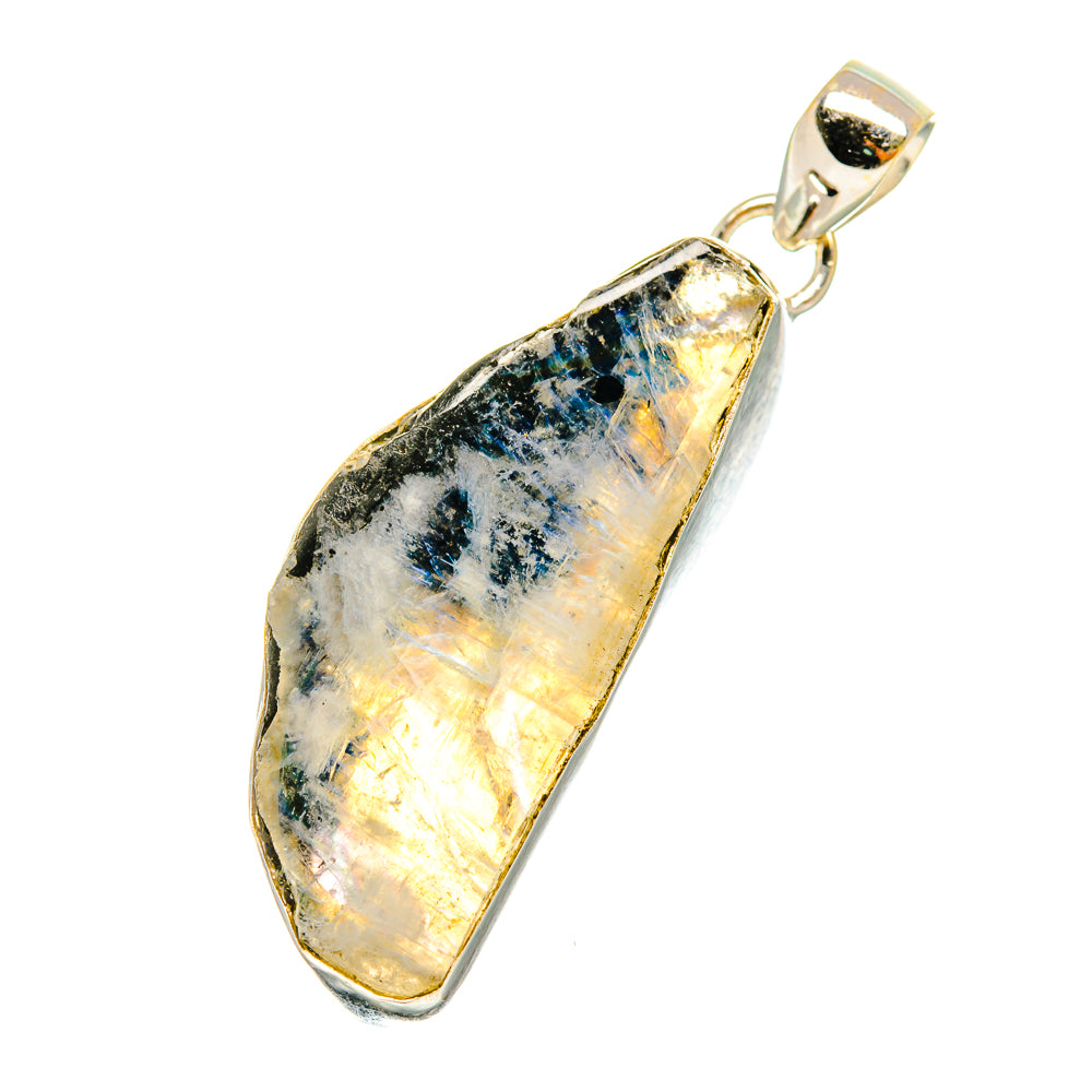 Rainbow Moonstone Pendants handcrafted by Anasilvercos - PD6720