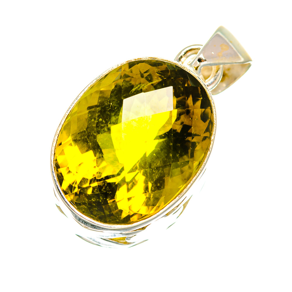 Olive Quartz Pendants handcrafted by Anasilvercos - PD6725