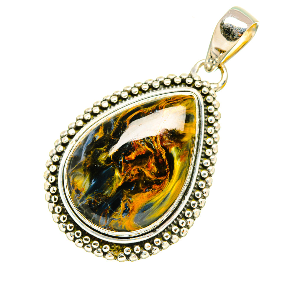 Golden Pietersite Pendants handcrafted by Anasilvercos - PD6729