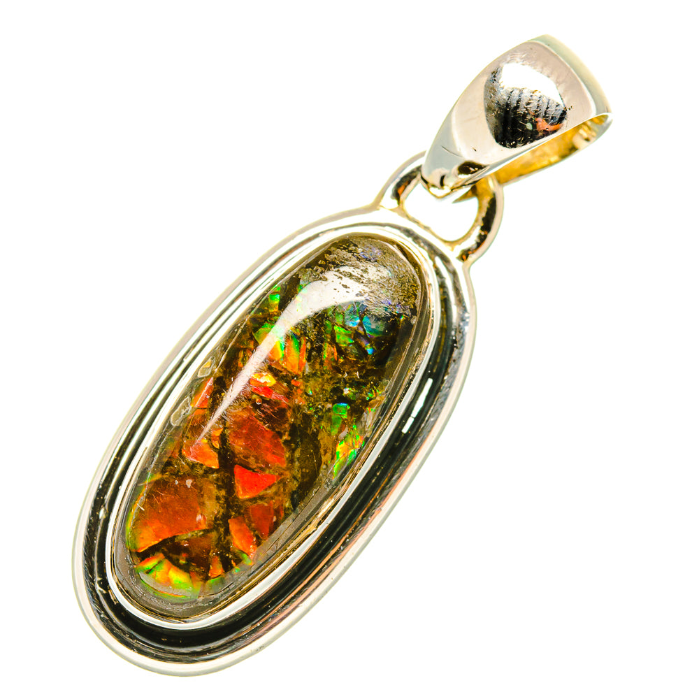 Ammolite Pendants handcrafted by Anasilvercos - PD6745