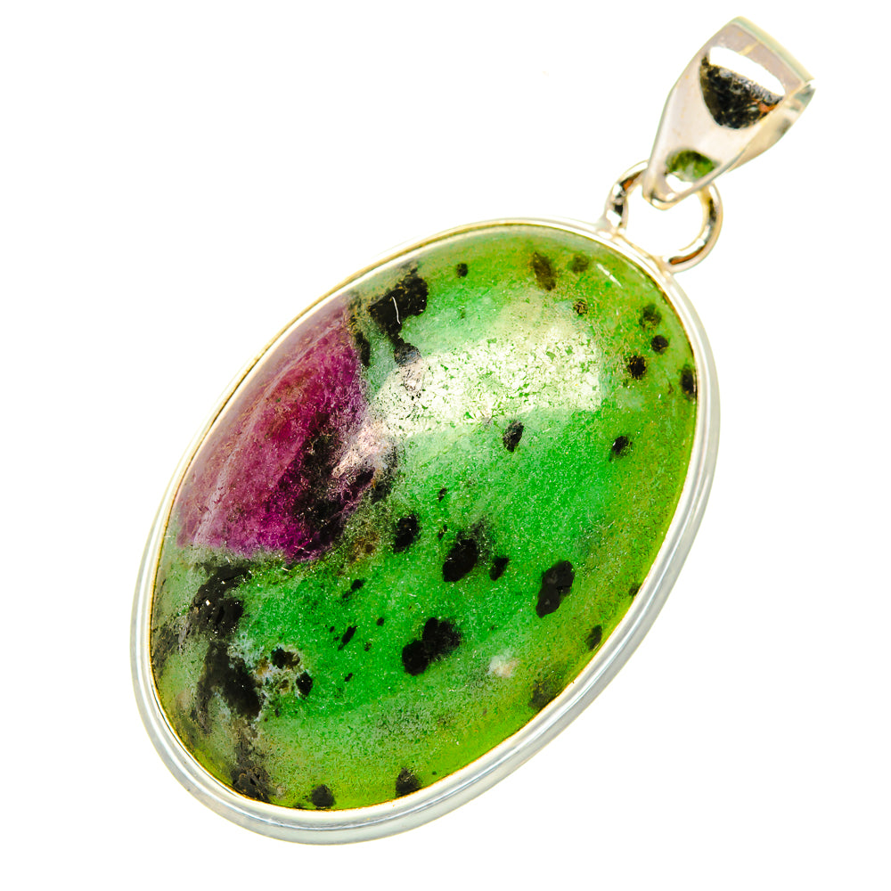 Ruby Zoisite Pendants handcrafted by Anasilvercos - PD6751