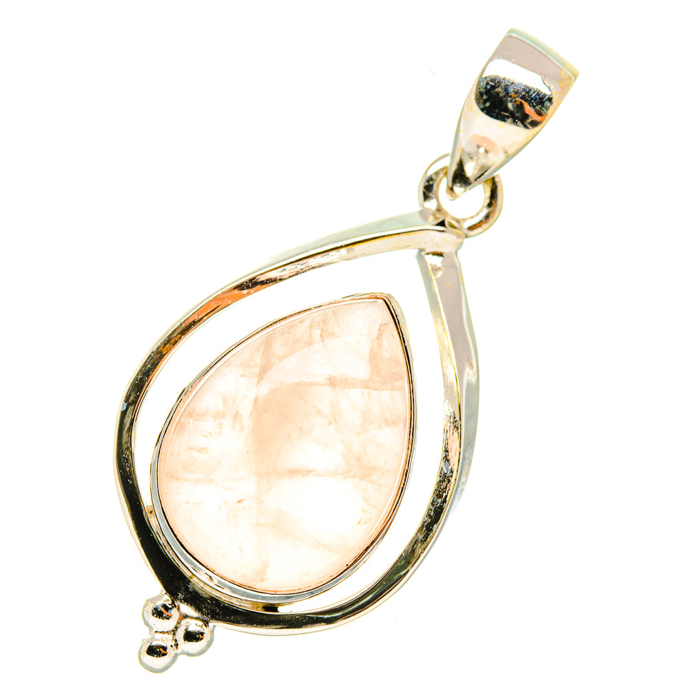 Rose Quartz Pendants handcrafted by Anasilvercos - PD6757