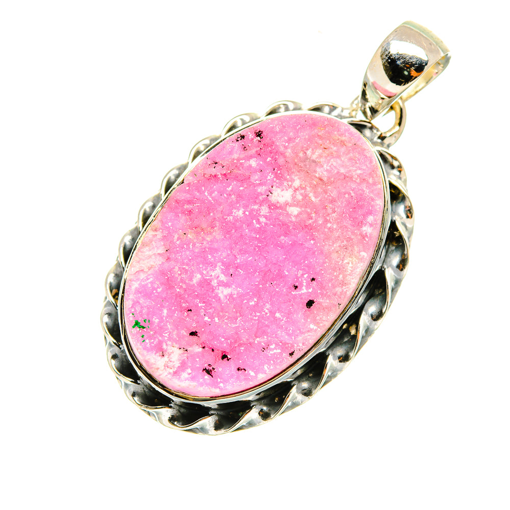 Cobalto Calcite Druzy Pendants handcrafted by Anasilvercos - PD6758