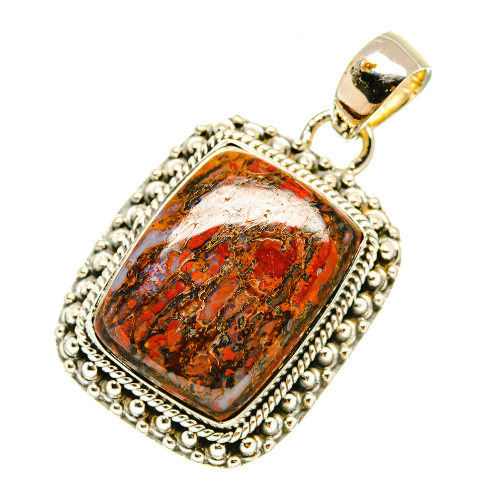 Moroccan Agate Pendants handcrafted by Anasilvercos - PD6765