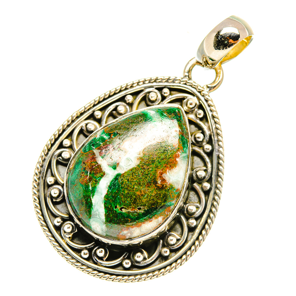 Chrysocolla Pendants handcrafted by Anasilvercos - PD6769