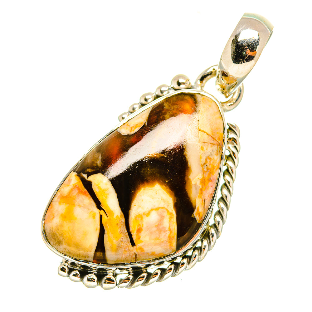 Peanut Wood Jasper Pendants handcrafted by Anasilvercos - PD6777 - Photo 2