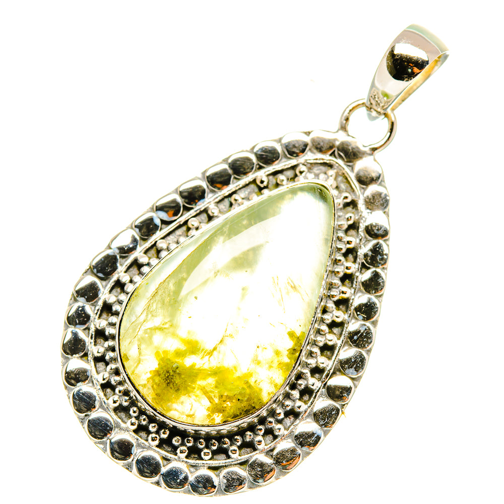 Prehnite Pendants handcrafted by Anasilvercos - PD6796