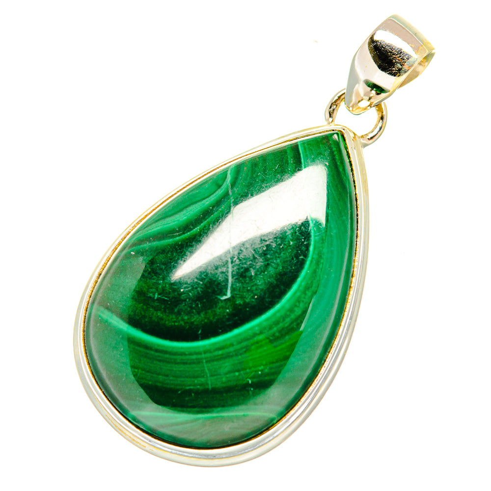 Malachite Pendants handcrafted by Anasilvercos - PD6801