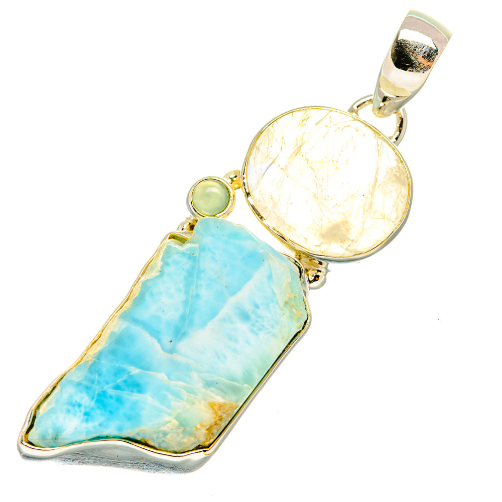 Larimar Pendants handcrafted by Anasilvercos - PD6840