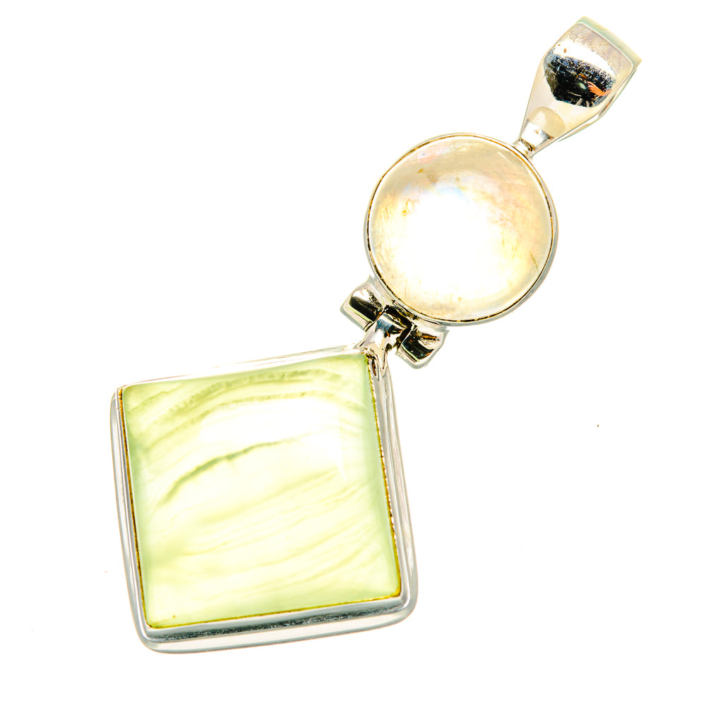 Prehnite Pendants handcrafted by Anasilvercos - PD6841
