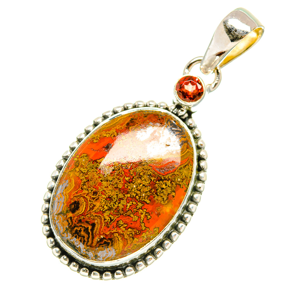 Moroccan Agate Pendants handcrafted by Anasilvercos - PD6876