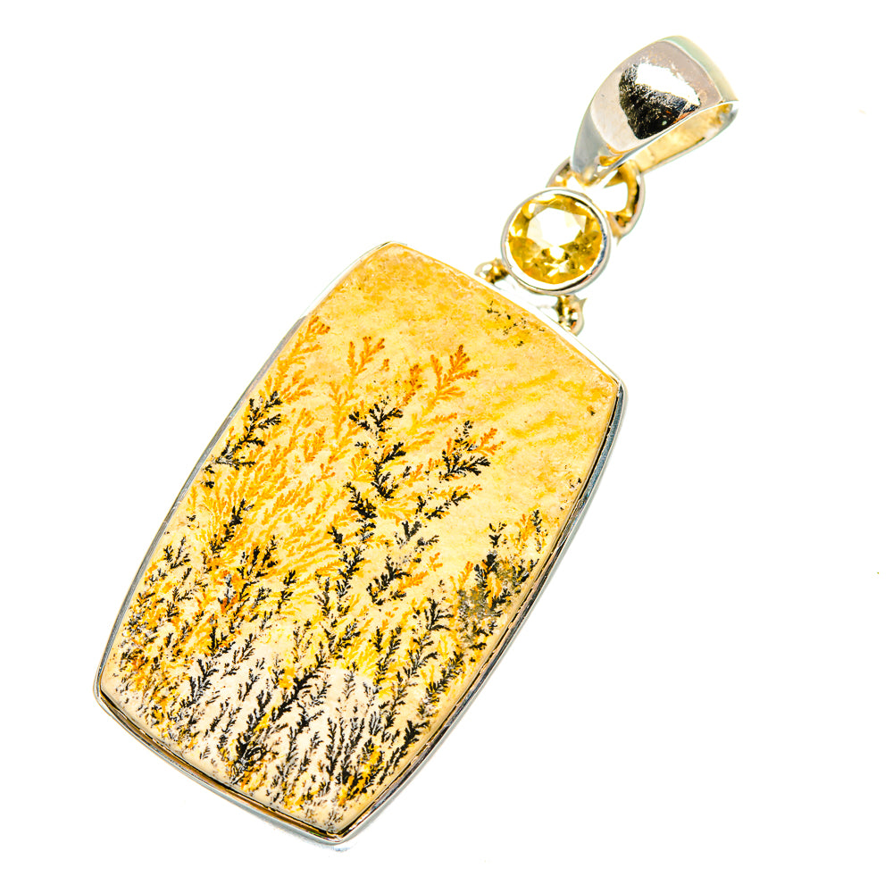 Scenic Dendritic Agate Pendants handcrafted by Anasilvercos - PD6883