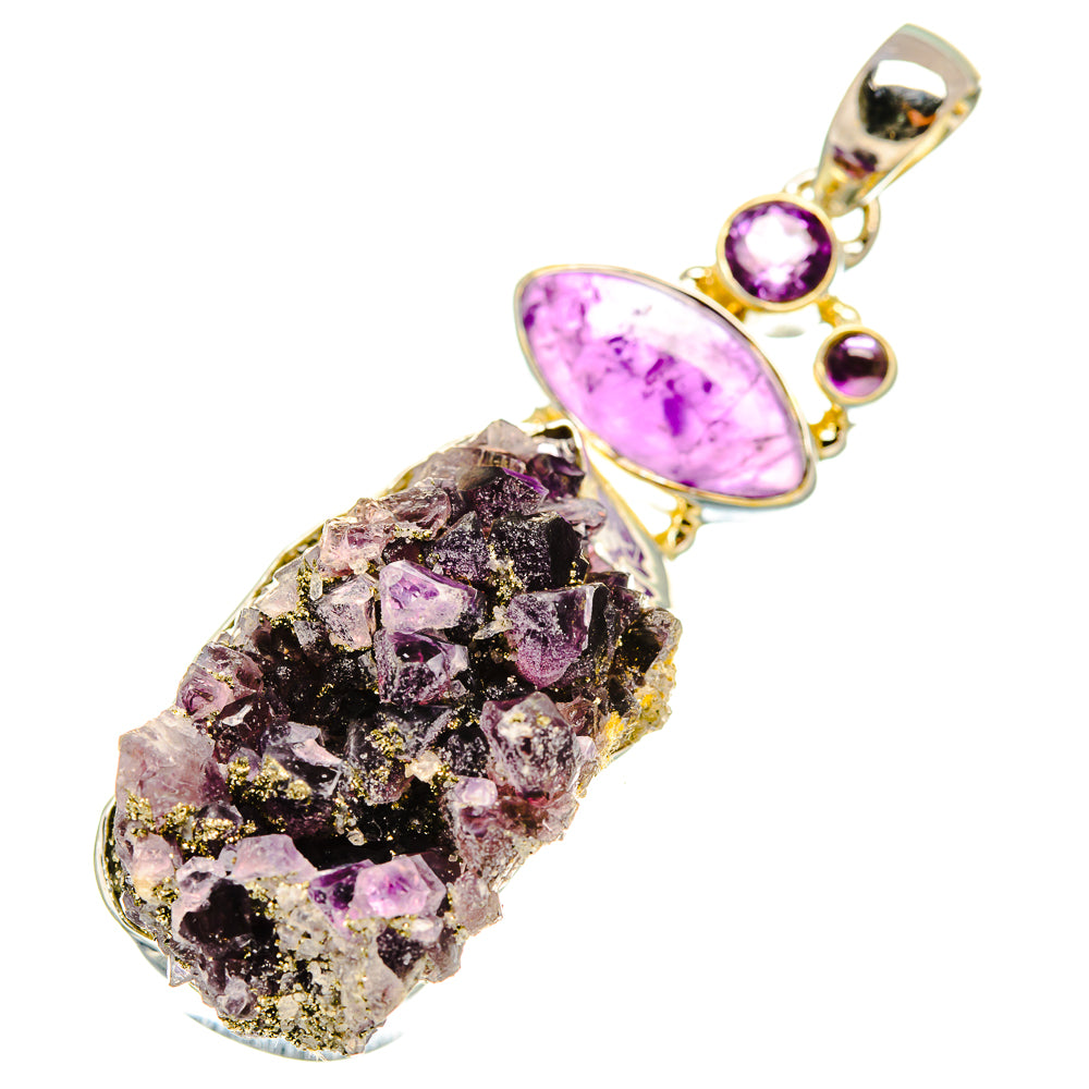Amethyst Crystal Pendants handcrafted by Anasilvercos - PD6902