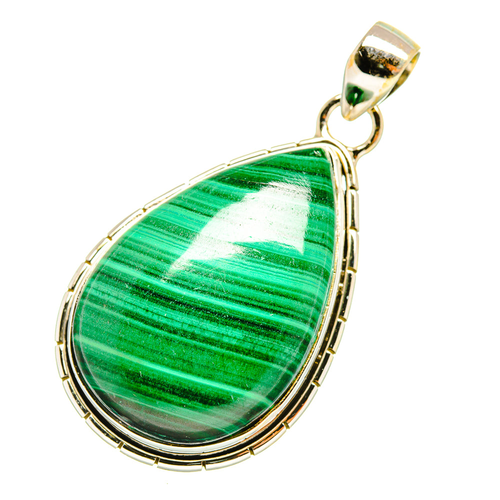 Malachite Pendants handcrafted by Anasilvercos - PD6909