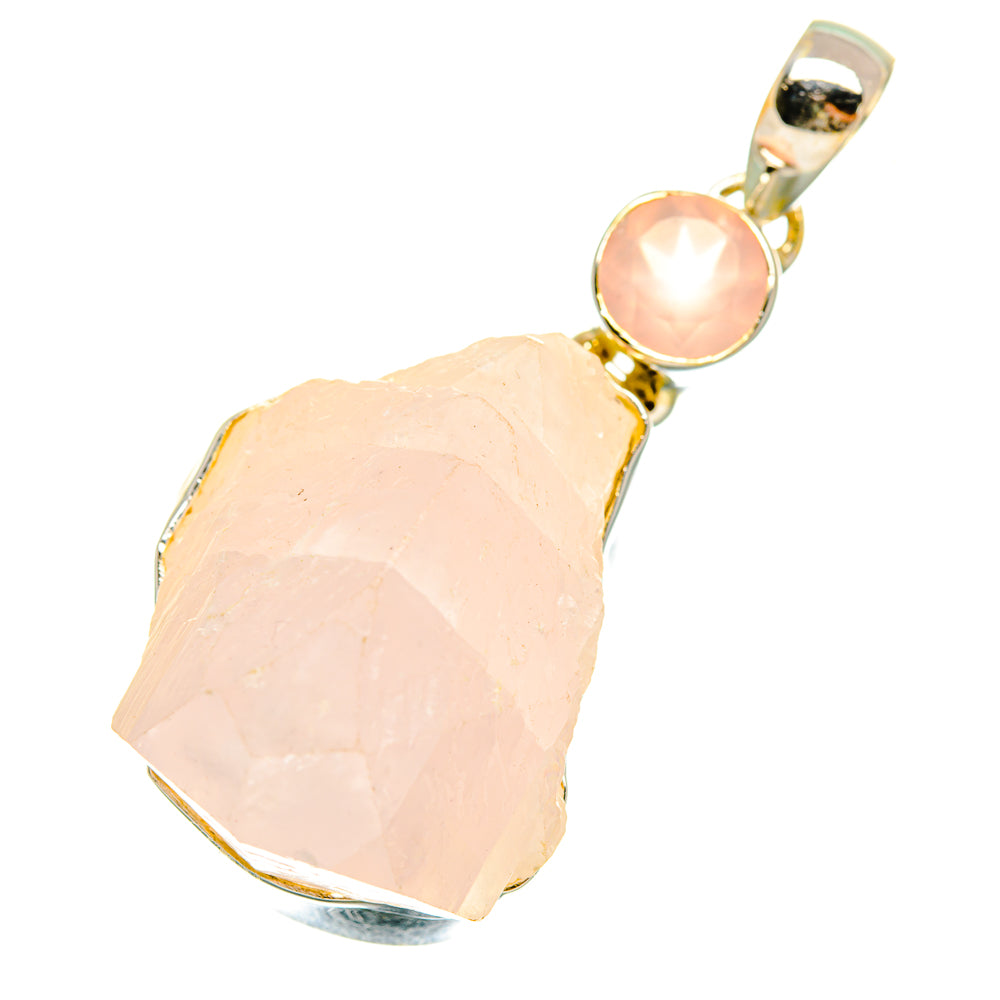 Kunzite, Rose Quartz Pendants handcrafted by Anasilvercos - PD6921