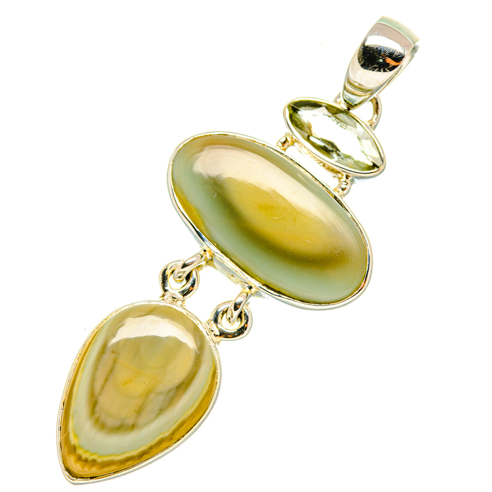 Willow Creek Jasper, Peridot Pendants handcrafted by Anasilvercos - PD6939