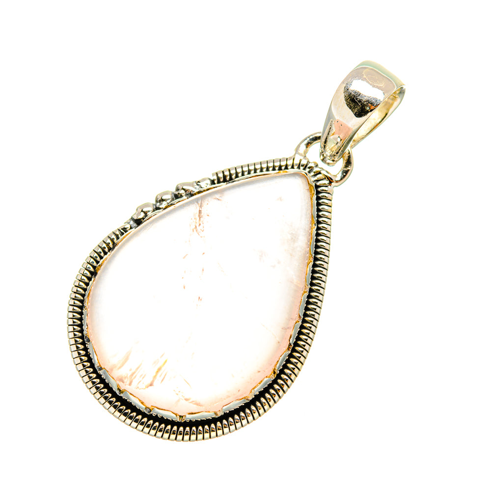 Rose Quartz Pendants handcrafted by Anasilvercos - PD6942