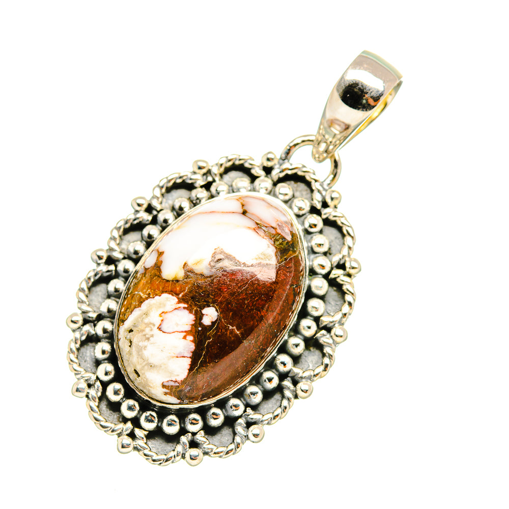 Peanut Wood Jasper Pendants handcrafted by Anasilvercos - PD6951 - Photo 2