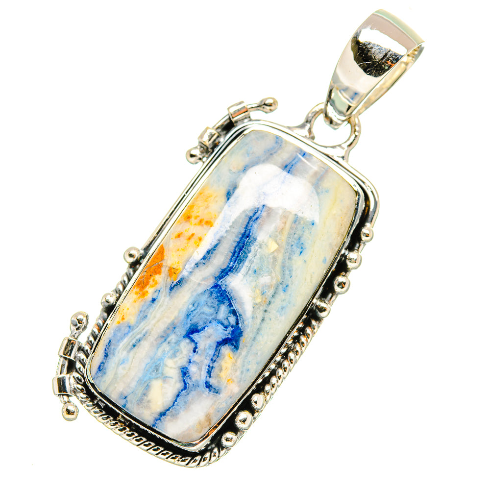 Blue Scheelite Pendants handcrafted by Anasilvercos - PD6972