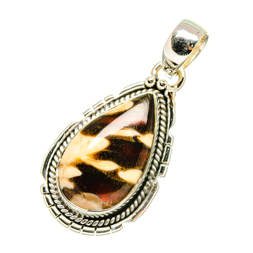 Peanut Wood Jasper Pendants handcrafted by Anasilvercos - PD6991 - Photo 2