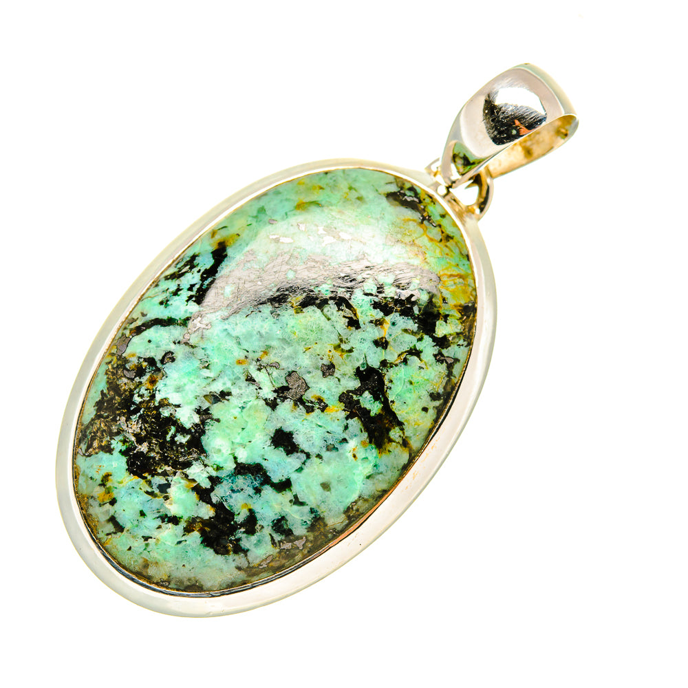 Tibetan Turquoise Pendants handcrafted by Anasilvercos - PD6993