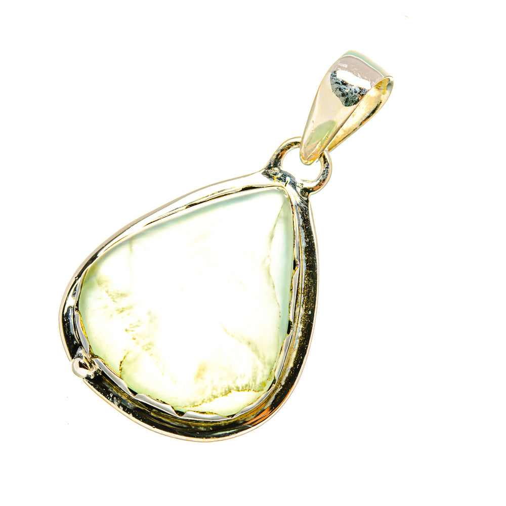 Prehnite Pendants handcrafted by Anasilvercos - PD7005