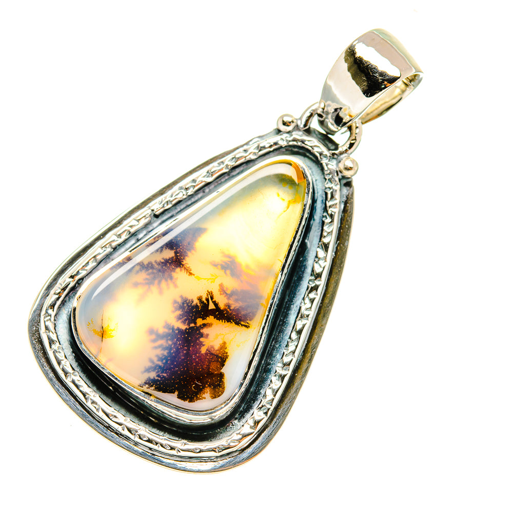 Scenic Dendritic Agate Pendants handcrafted by Anasilvercos - PD7009
