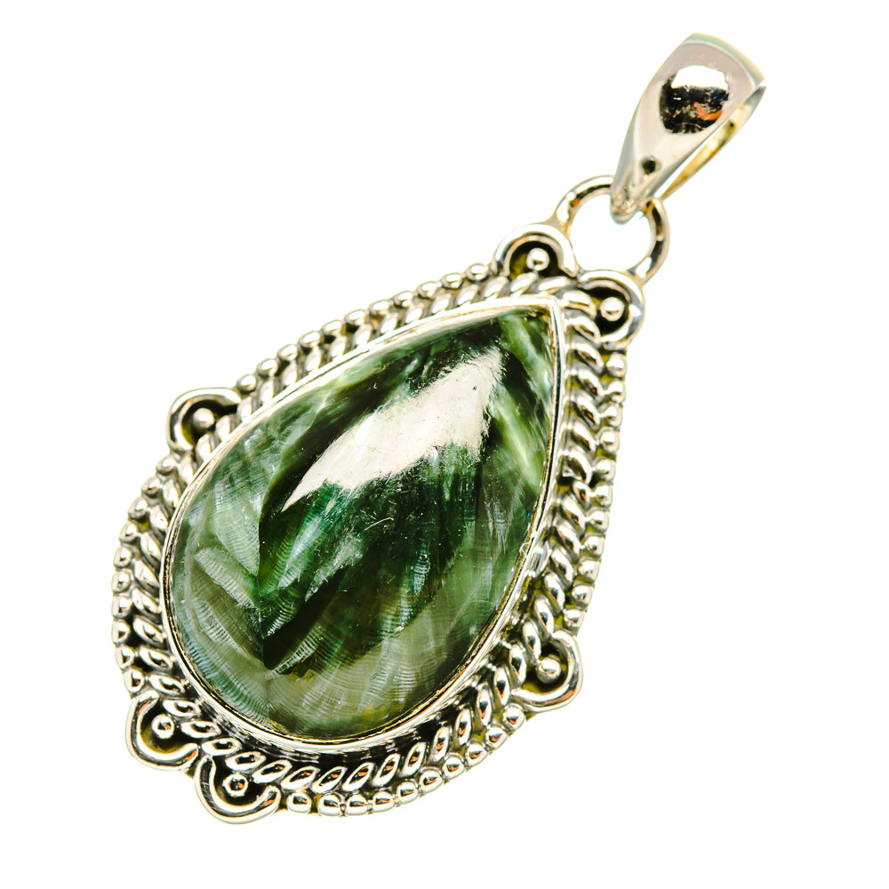 Seraphinite Pendants handcrafted by Anasilvercos - PD7015