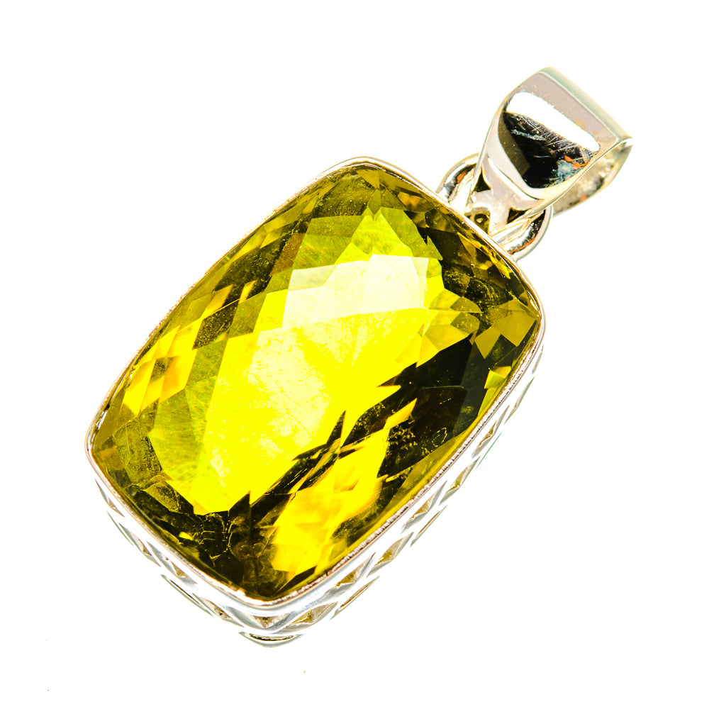 Olive Quartz Pendants handcrafted by Anasilvercos - PD7028