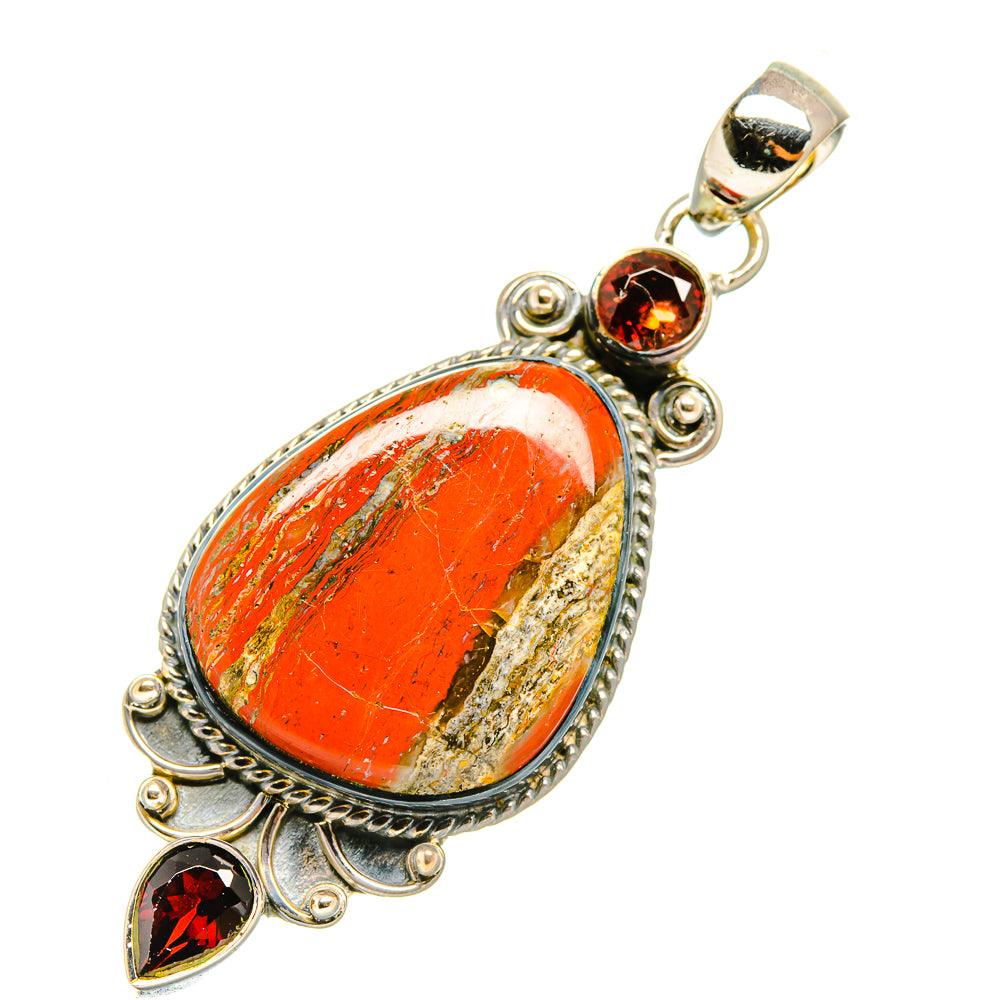 Red Jasper Pendants handcrafted by Anasilvercos - PD7048
