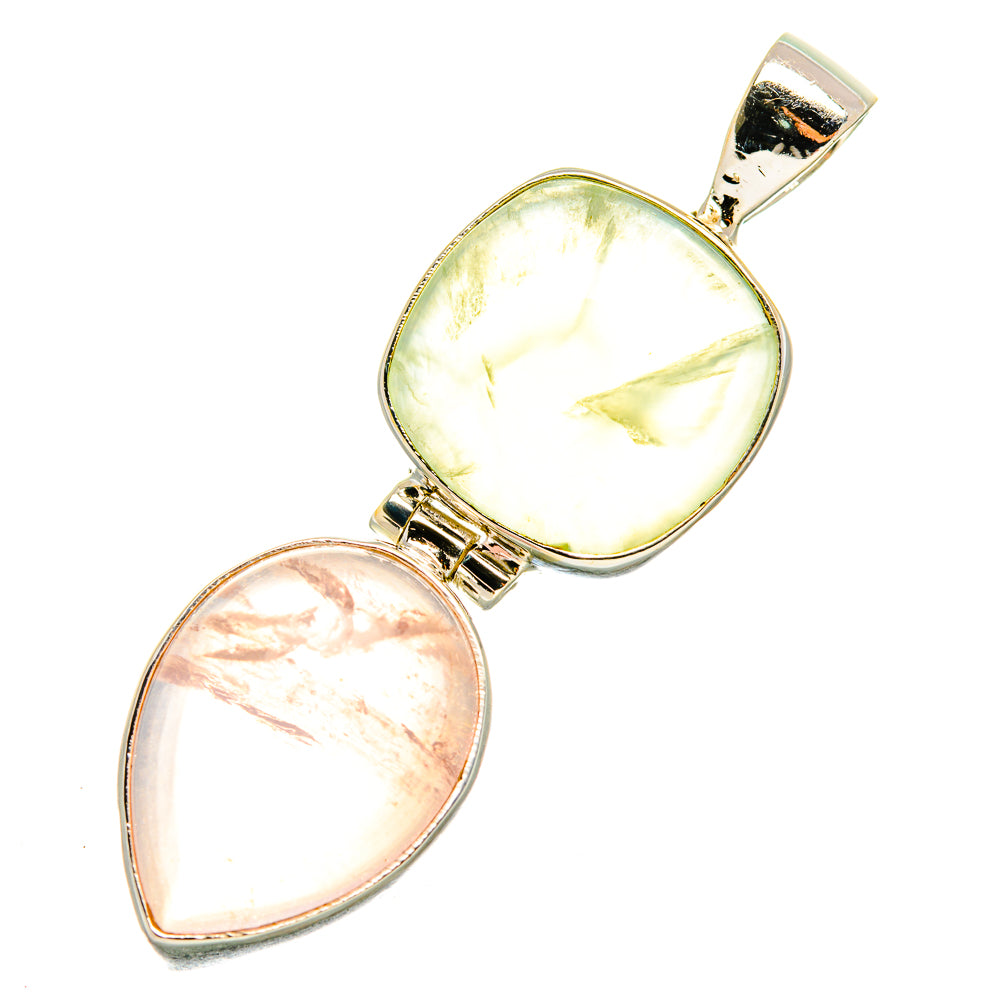 Rose Quartz Pendants handcrafted by Anasilvercos - PD7091