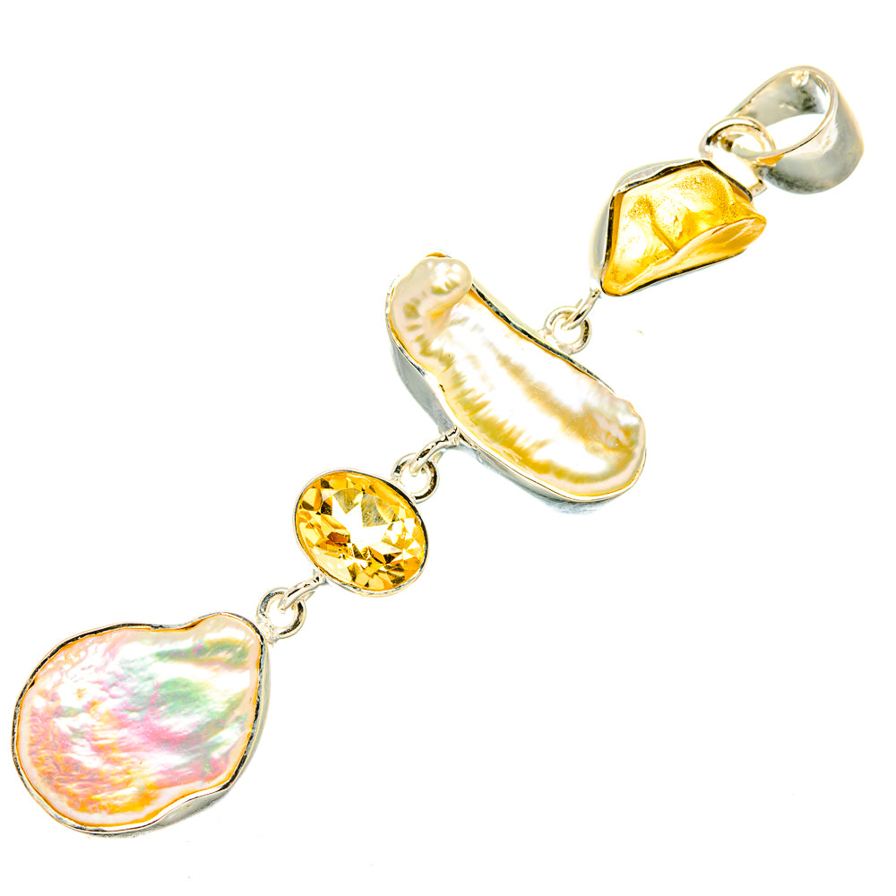 Mother Of Pearl Pendants handcrafted by Anasilvercos - PD7095
