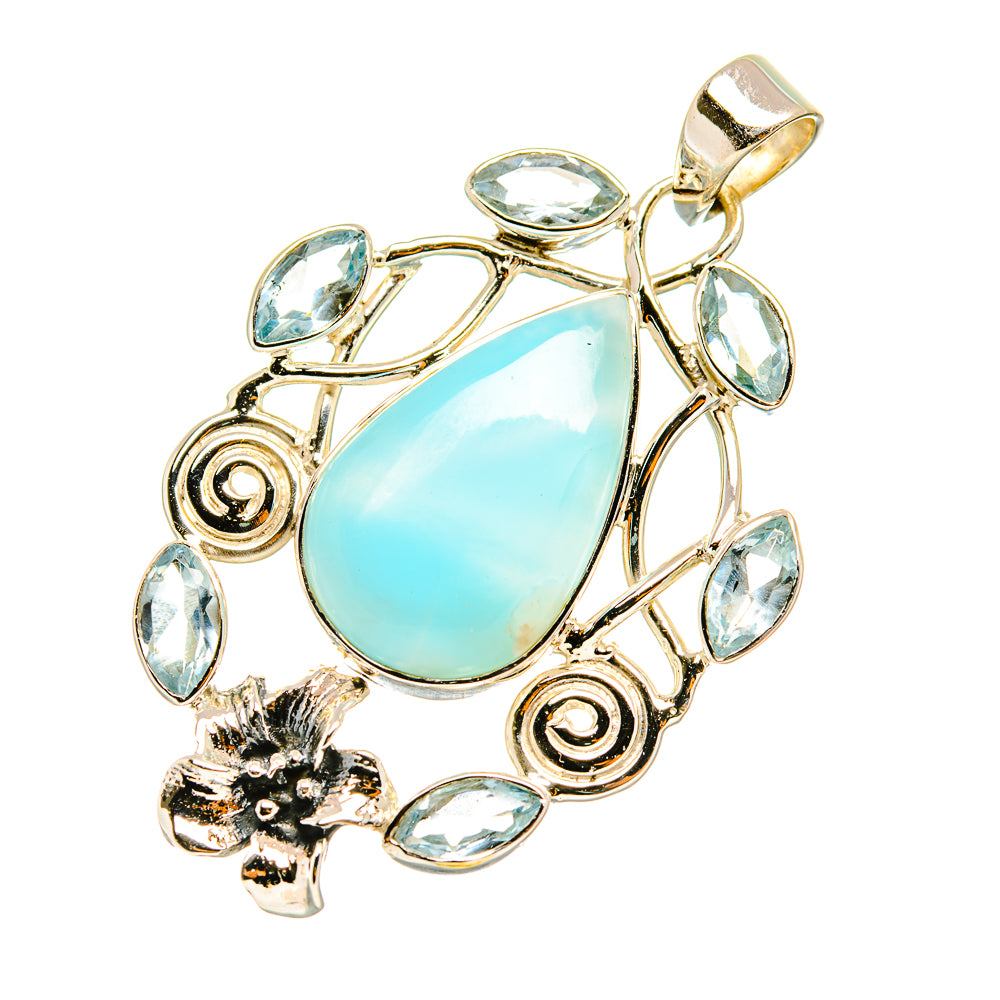 Larimar Pendants handcrafted by Anasilvercos - PD7097