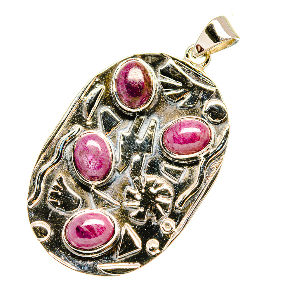 Ruby Pendants handcrafted by Anasilvercos - PD7098