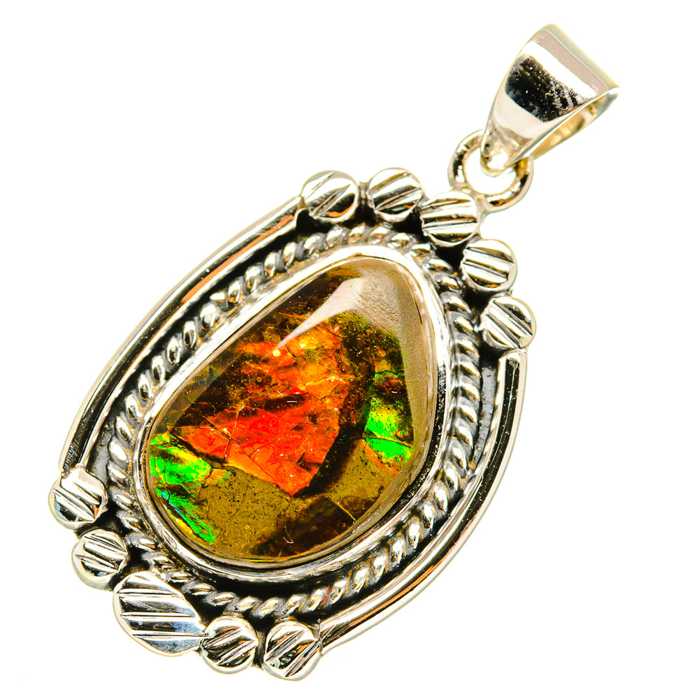 Ammolite Pendants handcrafted by Anasilvercos - PD7110