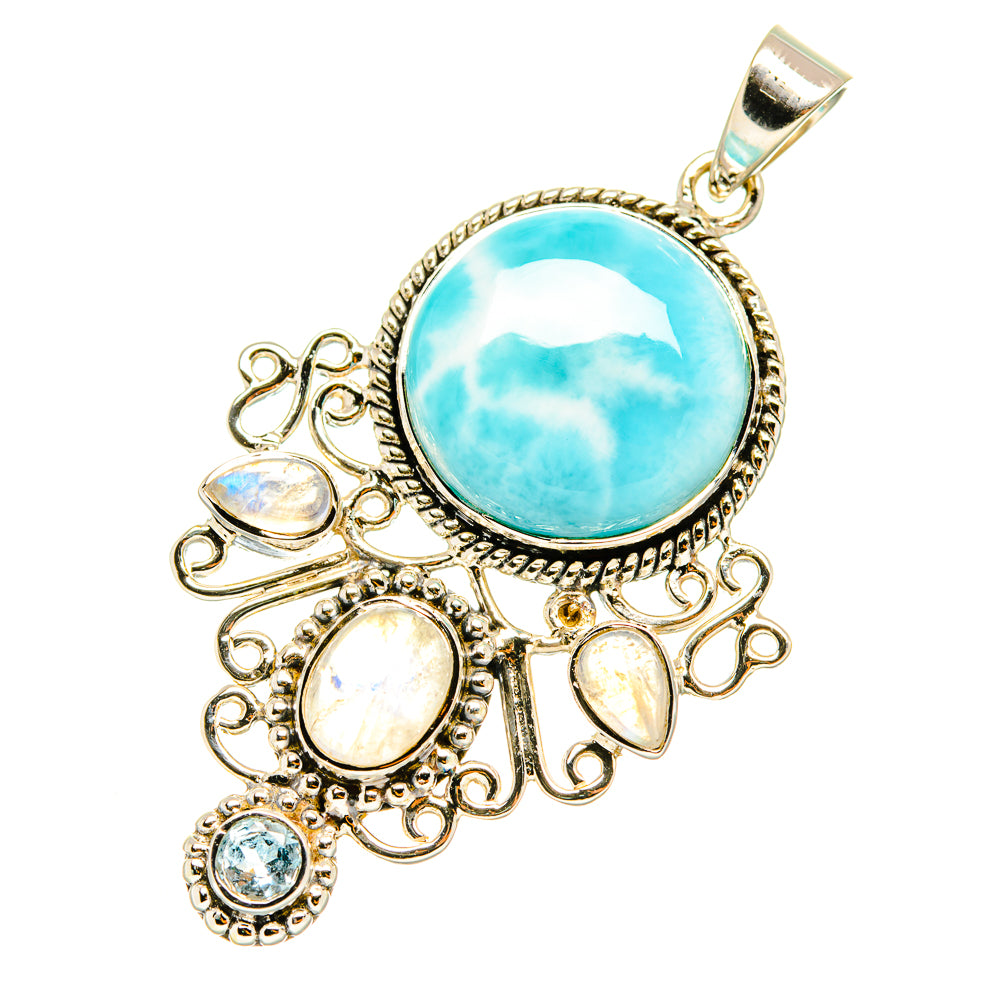 Larimar Pendants handcrafted by Anasilvercos - PD7115
