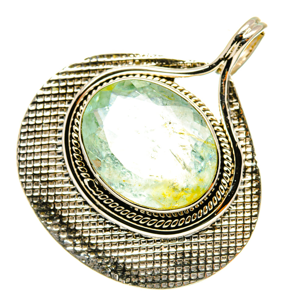 Aquamarine Pendants handcrafted by Anasilvercos - PD7132