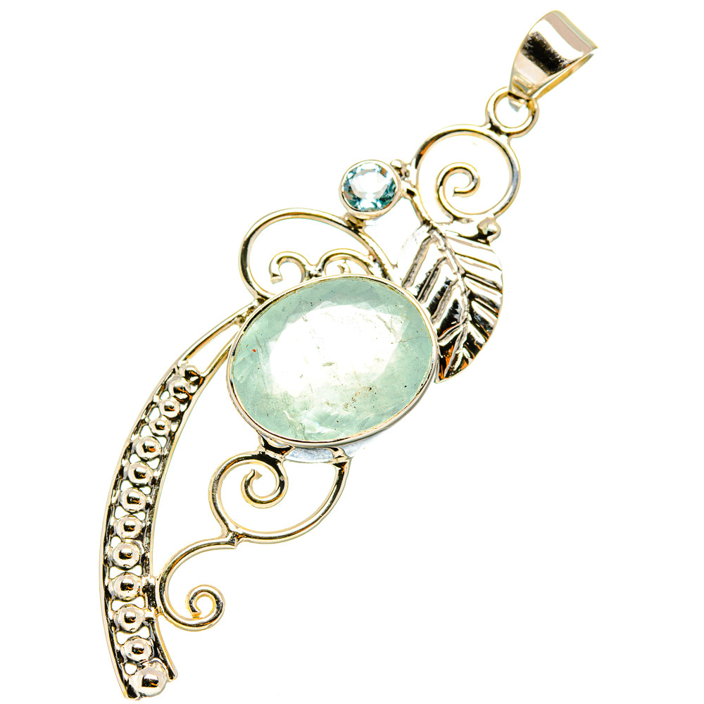 Aquamarine Pendants handcrafted by Anasilvercos - PD7140