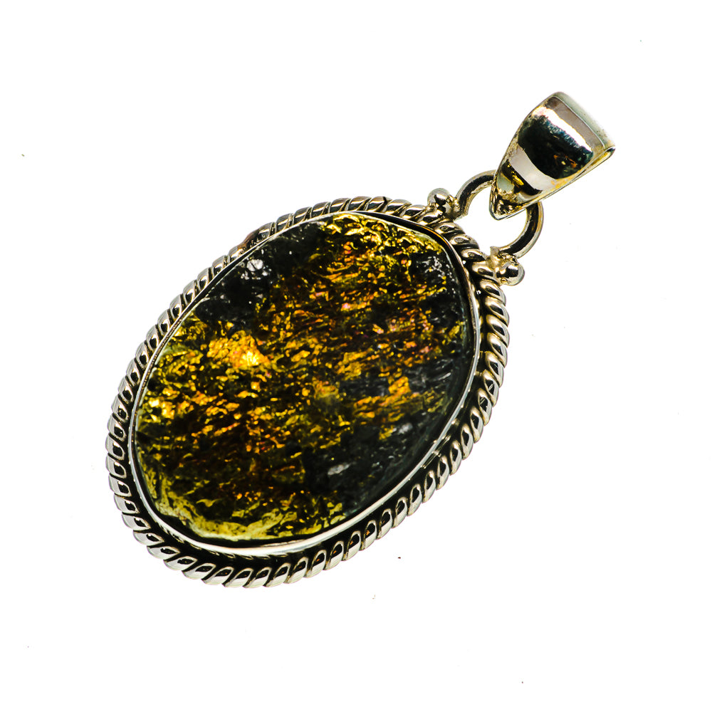 Spectro Pyrite Druzy Pendants handcrafted by Anasilvercos - PD714013