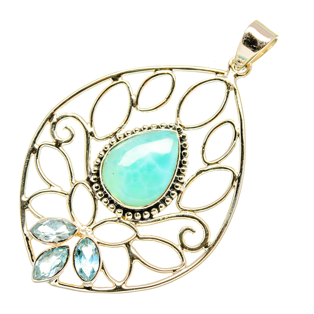 Larimar Pendants handcrafted by Anasilvercos - PD7144