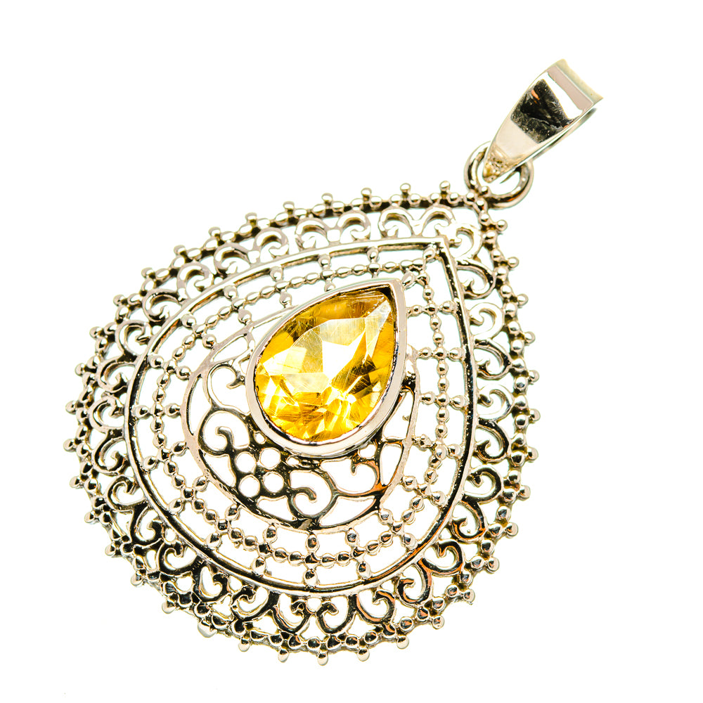 Citrine Pendants handcrafted by Anasilvercos - PD7150