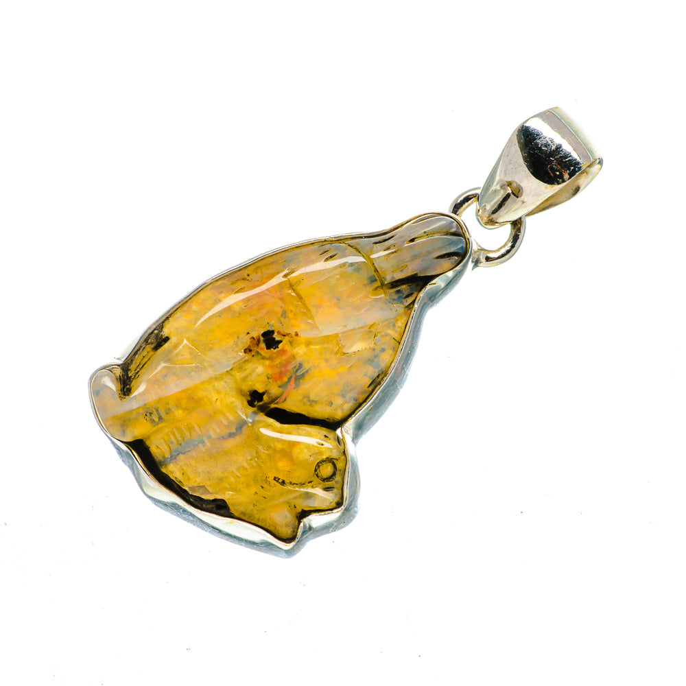 Boulder Opal Pendants handcrafted by Anasilvercos - PD716022